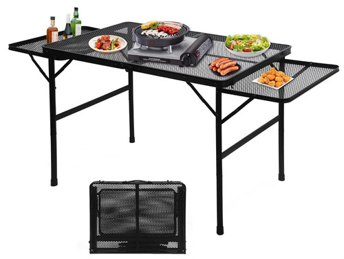 Folding grill table height - grill, table,