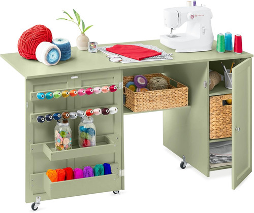 Large folding sewing table - folding,