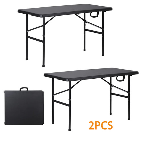 Folding table 4ft portable - 2x,
